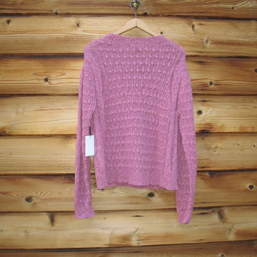 NWT Something Navy Cotton Linen Sweater - Picture 7 of 11